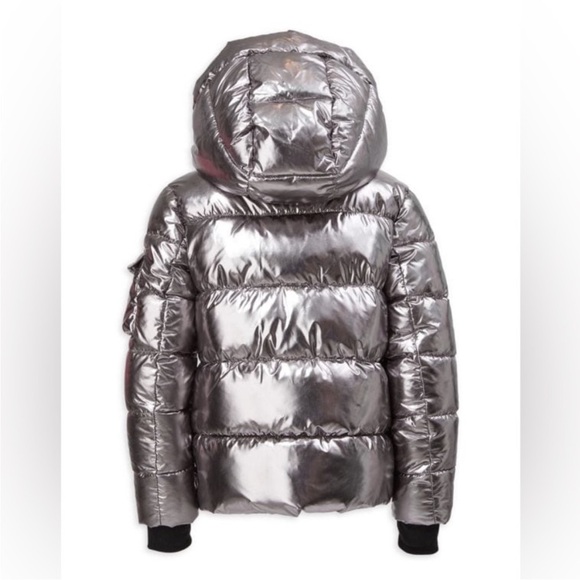 Silver Puffer Jacket - Picture 2 of 5